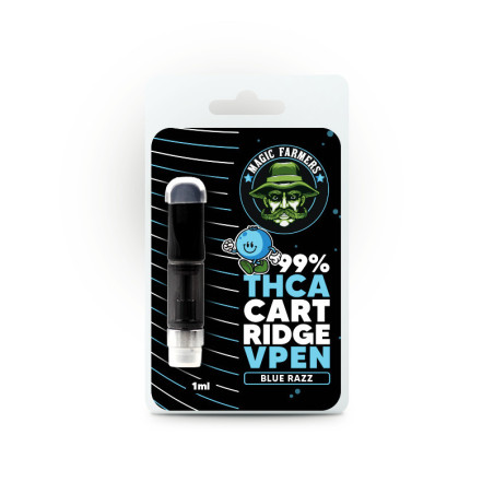 THCA 1ML 99% CARTOUCHE LIVE RESIN BLUE RAZZ
