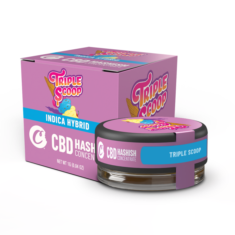 Triple Scoop CBD Hash Cookies® | Résine CBD Premium Gourmande