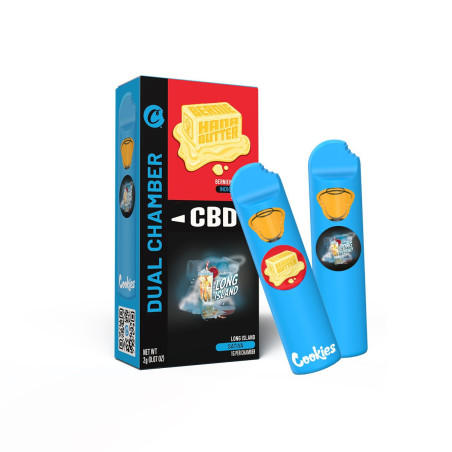 BERNIEHANNA BUTTER & LONG ISLAND CBD VAPE DUAL CHAMBER COOKIES