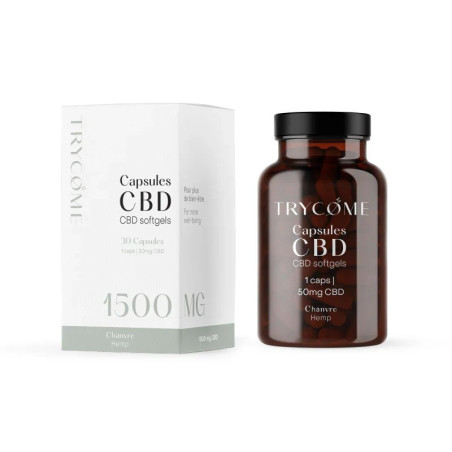 CAPSULE CBD AU CBD 10% 50MG - TRYCOME