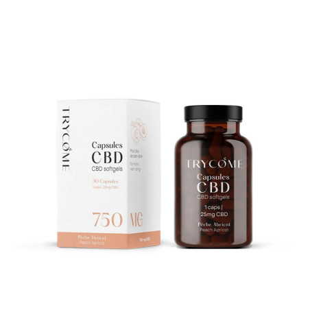 CAPSULES AU CBD 5% 25MG TRYCOME