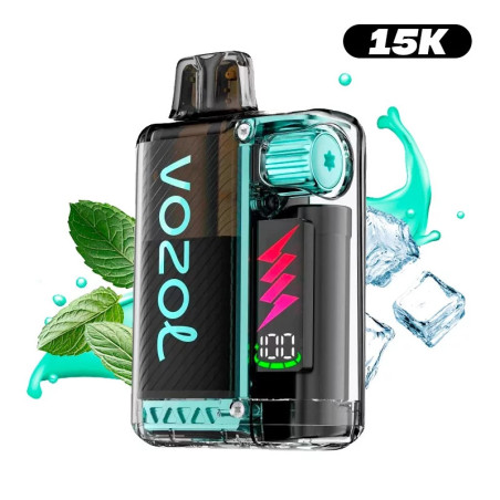 PUFF RECHARGEABLE 15K VOZOL MENTHE FRAÎCHE 12ML