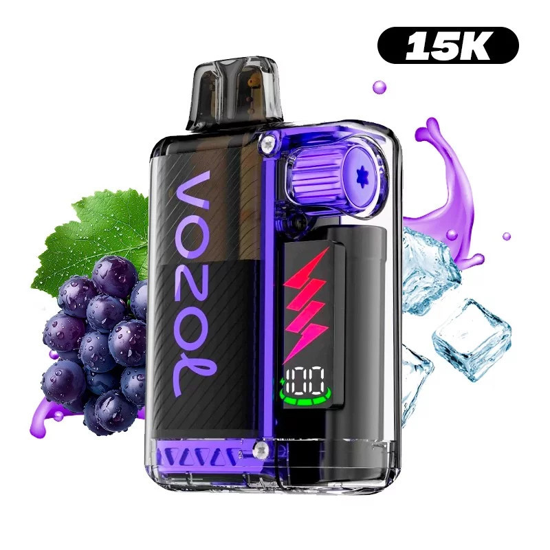 PUFF RECHARGEABLE 15K VOZOL RAISIN GLACÉ 12ML
